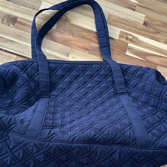 Vera Bradley Quilted Navy Duffel - Picture 3 of 4